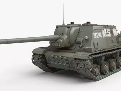 Tank ISU 122  Corona 3D model