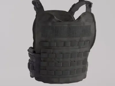 Tactical Bullet Proof Vest - PBR Lowpoly Game Ready Low-poly 3D model