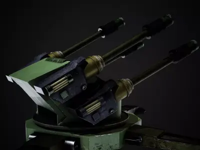 Relic Turret Low-poly 3D model
