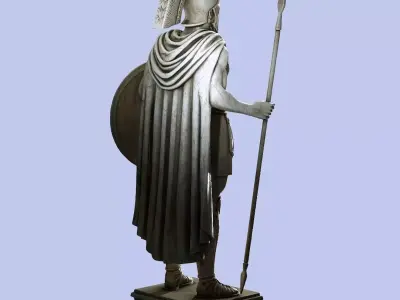King Leonidas Statue 3D model