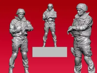 Military officer statue - 3D print 3D print model purchase