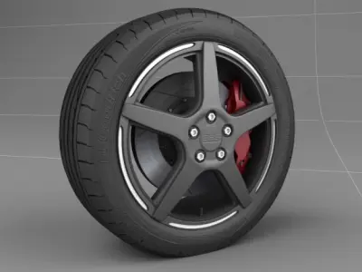 BBS wheel 3D model