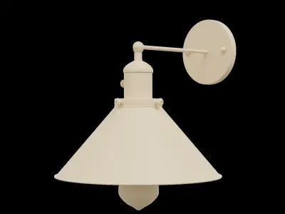Lamp industrial style 3D model