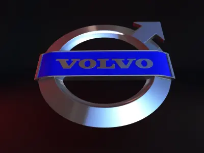 volvo logo 3D model by NiosDark from CGTrader