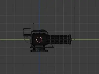 Machine gun - lowpoly model 3D model