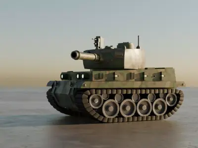 3D Stylized game tank  3D model