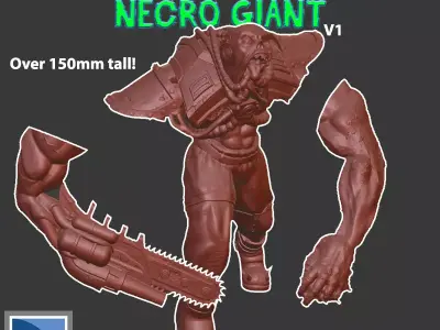 Bio-Mechanical Necro Giant Free 3D print model
