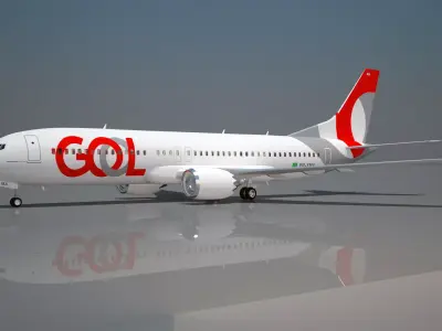 Gol airlines Boeing 737 max 8 3D model