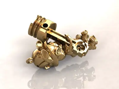 cartoon robots piston 45 3D print model