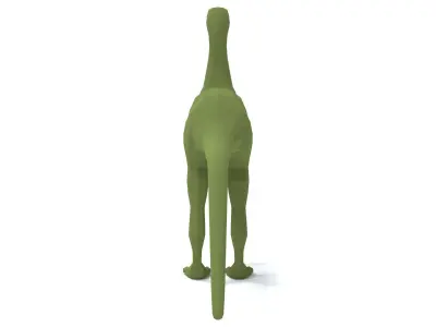 Low Poly Cartoon Compsognathus Dinosaur Low-poly 3D model