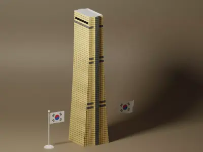 63 Building Seoul Korea 3D model