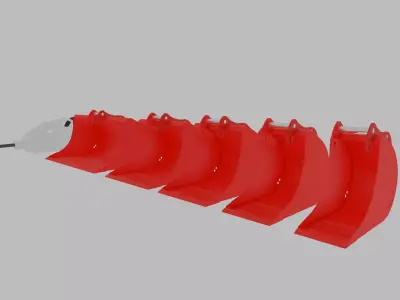 Martin Bucket Pack Low-poly 3D model