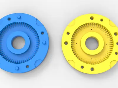 Mold for diecast tire 9 Scale 1 to 10 and 1 to 14 and 1 to 25 3D print model
