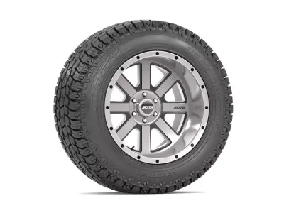 OFF ROAD WHEEL AND TIRE 16 3D model