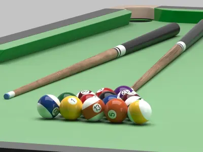 Billiard Table 04 snooker 3D model