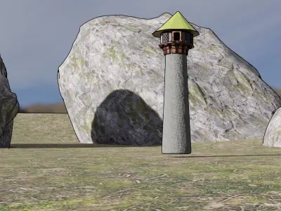 rapunsel tower Low-poly 3D model