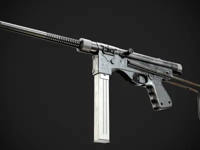 Vigneron M2 SMG Low-poly 3D model