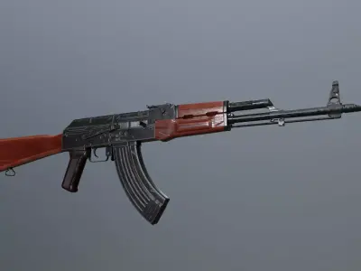 AK 47 Free low-poly 3D model