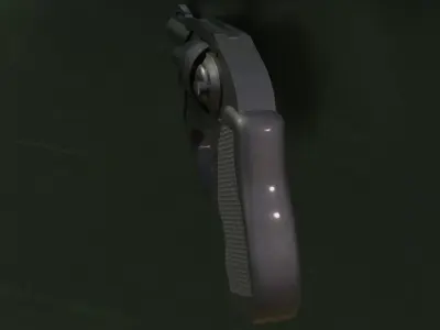 Ruger LCR Low-poly 3D model