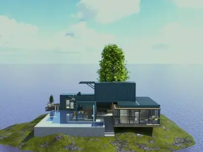  HOME DESIGN  SHIPPING CONTAINER  INTERIOR AND EXTERIOR Free 3D model