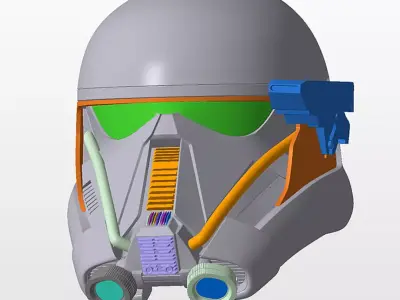 Death Trooper Helmet from Star Wars 3D Model Ready to Print 3D print model
