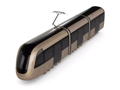 Tram 3D model buy