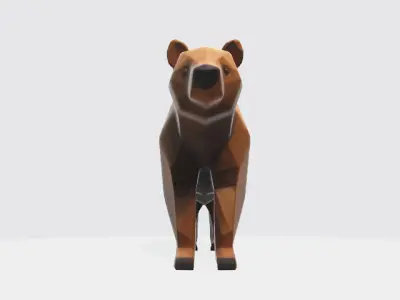 Lowpoly bear Low-poly 3D model purchase