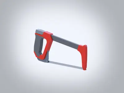 Hack Saw Low-poly 3D model purchase