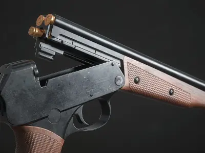 Tp 82 shotgun Low-poly 3D model