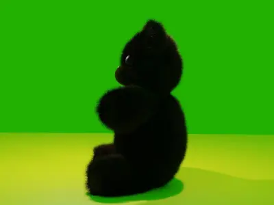 Teddy bear Low-poly 3D model get