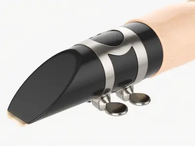Chalumeau wind instrument 3D model