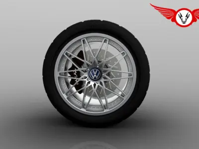 Golf GTI wheel Free 3D model