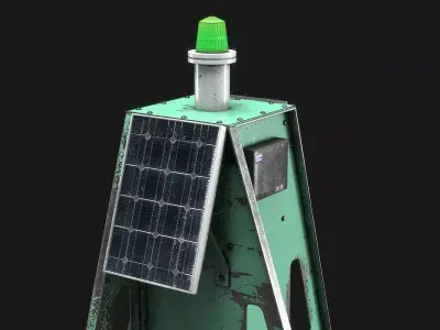 Sea Buoy v2 Low-poly 3D model