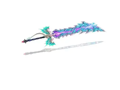 Dragon Breath Big Sword Low-poly 3D model