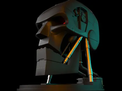 Robot ABC Warriors Head 3D model