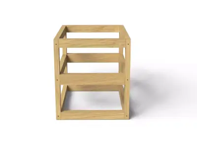 Wooden Frame Crate Low-poly 3D model purchase