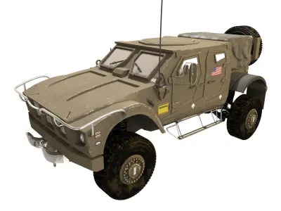 Oshkosh M-ATV Us Army Tactical Vehicle 3D model