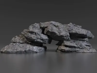 Cliff Rock Collection 3D model