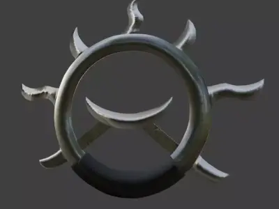  wheel of wind and fire 3D model