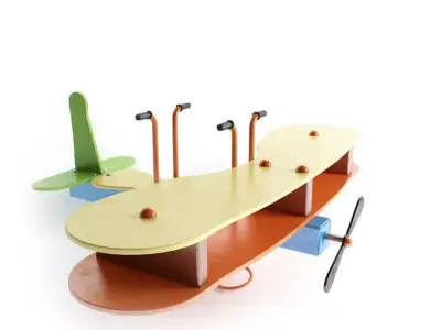Toy  Wooden Airplane 3D model