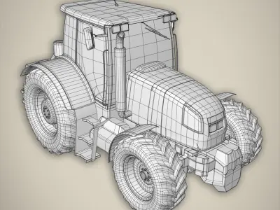 Tractor basemesh 3D model