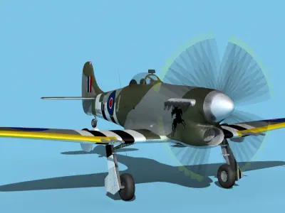 Hawker Hawker Tempest MK1 V15 3D model