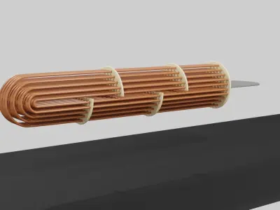 Heat Exchanger - Full Detail 3D model