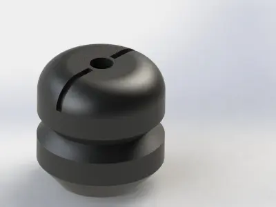 Rubber ball with hole in it Free 3D model