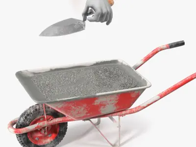  Hand with Brick Trowel Collection 