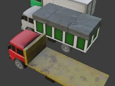 Fiat 619 Low-poly 3D model