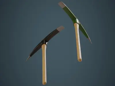 Pickaxe 2A Low-poly 3D model