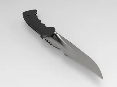 Combat Knife 3D model 3