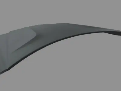 Car Bonnet 06 Low-poly 3D model