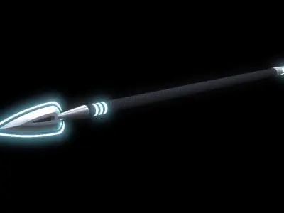 Spear - African  sci-fi  3D model